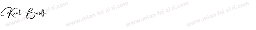 Karl Geoff字体转换